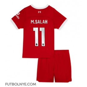 Camiseta Liverpool Mohamed Salah #11 Primera Equipación para niños 2023-24 manga corta (+ pantalones cortos)